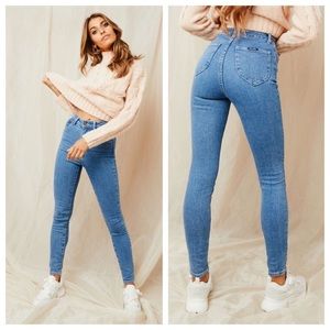 Rolla’s Eastcoast Ankle High-rise Skinny Jeans 25